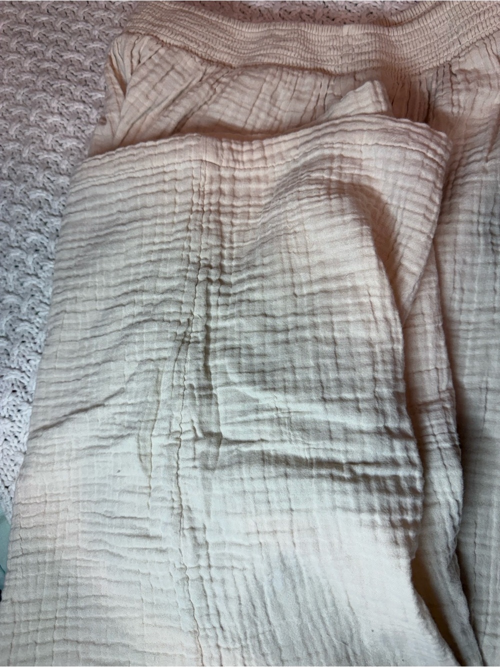 aerie Gauzy hit waisted Cream Wide-Leg Cargo Pants - Picture 13 of 15